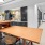 Community room with long table and chairs