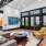 a large lobby with lounge area